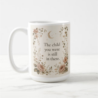 Inner Child Healing Vintage Floral Quote Coffee Mug