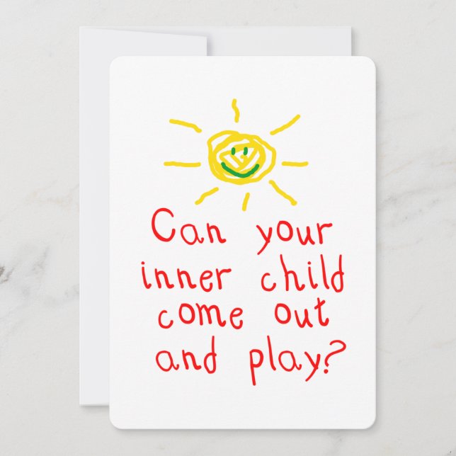 Inner Child Party Invitation (Front)