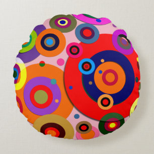 Inner Circles #18 Round Cushion
