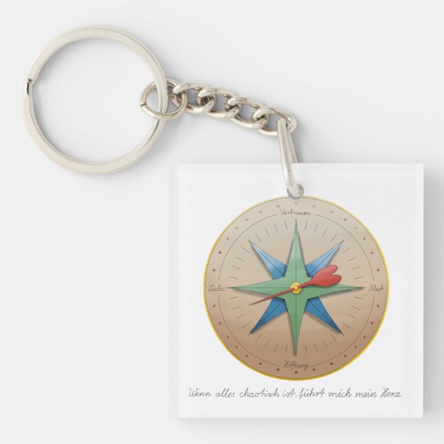 Inner Compass Keychain (Front)