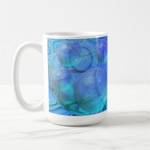 Inner Flow VI – Aqua & Azure Galaxy Coffee Mug