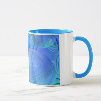 Inner Flow VI – Aqua & Azure Galaxy Mug