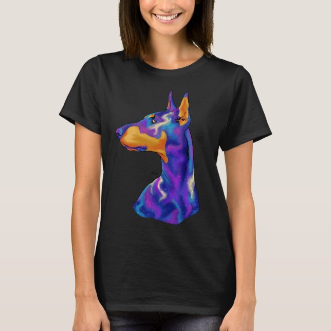 Inner Galaxy Dobermann Pinscher  250 T-Shirt (Front)