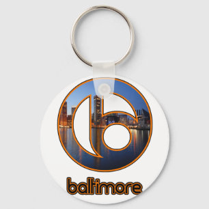Inner Harbour Baltimore Key Ring
