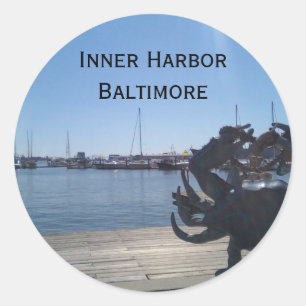 Inner Harbour Classic Round Sticker
