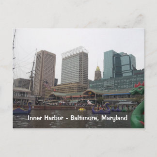 Inner Harbour in Baltimore, Maryland Postcard
