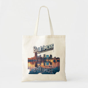 Inner Harbour Reflections: Baltimore Strong Tote Bag