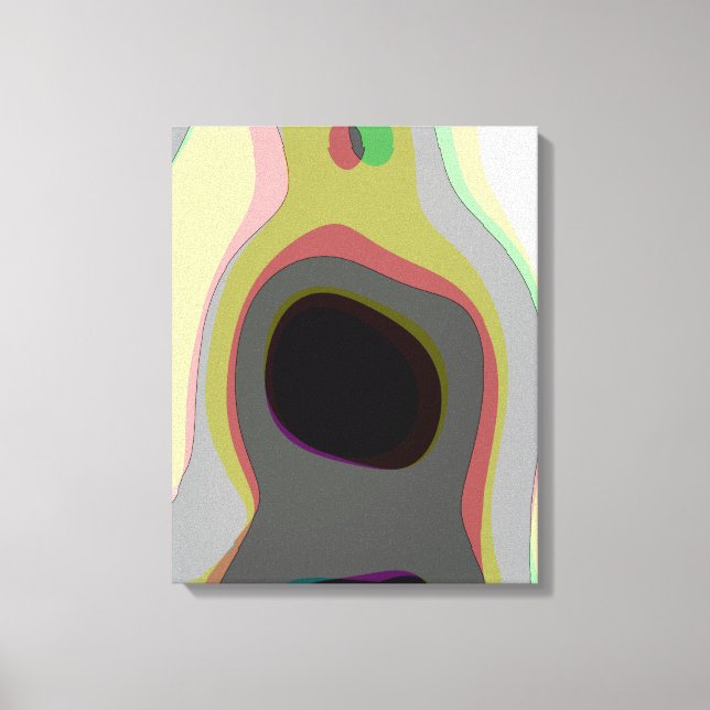 Inner Landscape - Abstract Organic Surreal Art Canvas Print (Front)