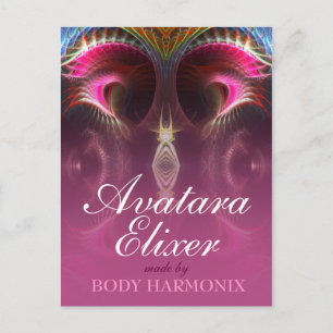 Inner Light Fractal Art Custom Postcard