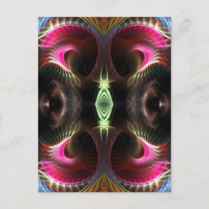 Inner Light Fractal Art Postcard