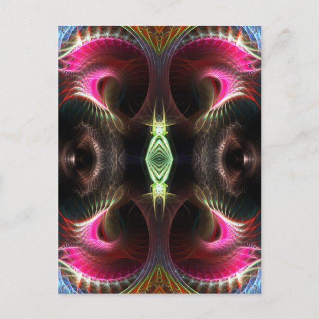 Inner Light Fractal Art Postcard (Front)