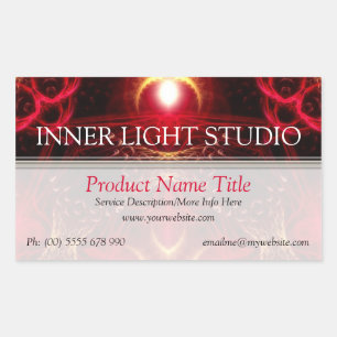 Inner Light Fractal Arts Product Label Sticker