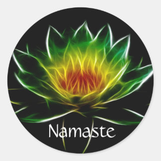 Inner Light l Lotus Abstract Art | Customised Classic Round Sticker