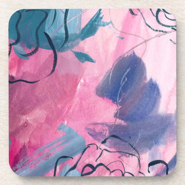 Inner Music - Floral Sketch Coaster (Front)
