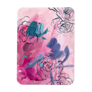 Inner Music - Floral Sketch Magnet