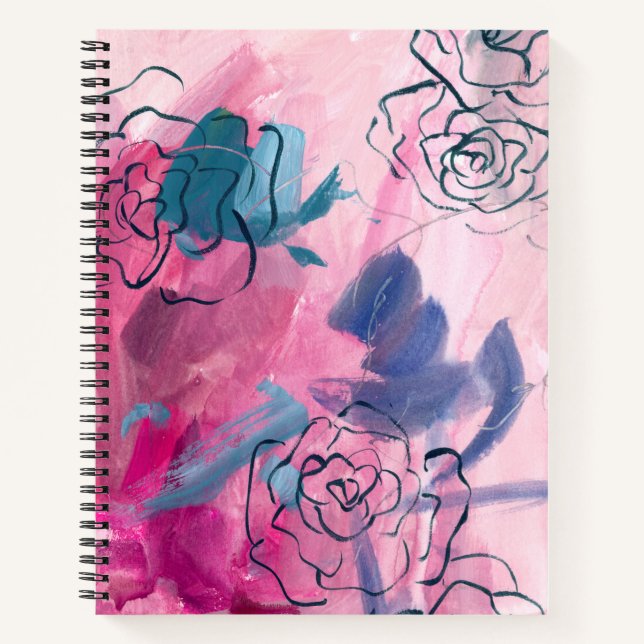 Inner Music - Floral Sketch Notebook (Front)