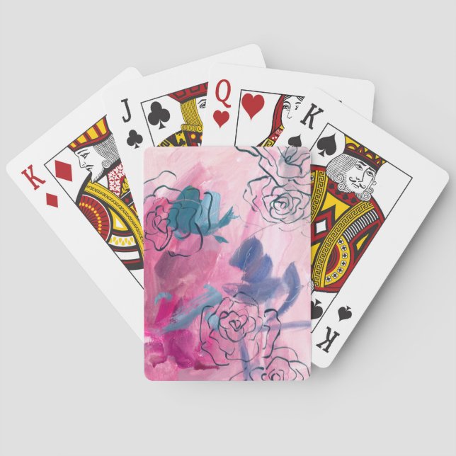 Inner Music - Floral Sketch Playing Cards (Back)