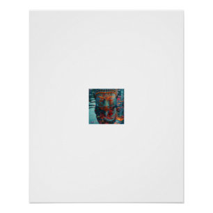 Inner Peace Buddha Cityscape Exposure Poster