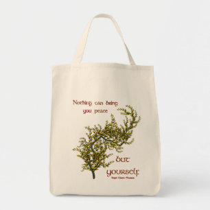 Inner Peace Inspirational Quote Tote Bag
