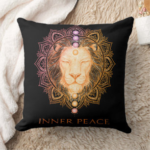 Inner Peace Lion Chakra Design Cushion