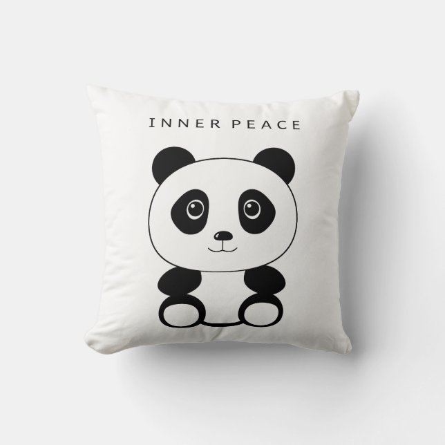 Inner Peace Panda Cushion (Front)
