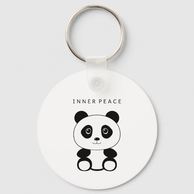 Inner Peace Panda Key Ring (Front)