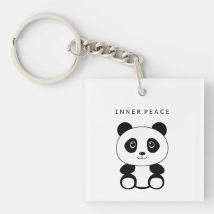 Inner Peace Panda Key Ring