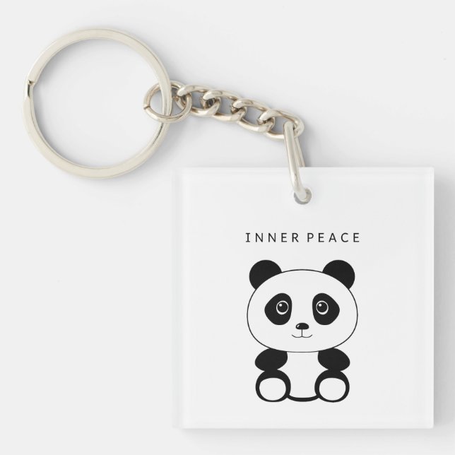 Inner Peace Panda Key Ring (Front)
