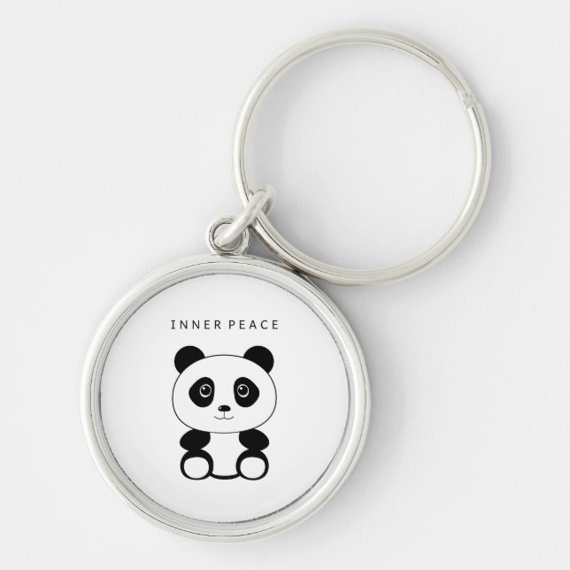 Inner Peace Panda Key Ring (Front)