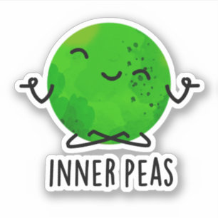 Inner Peas Funny Meditating Pea Pun