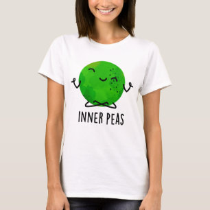 Inner Peas Funny Meditating Pea Pun T-Shirt