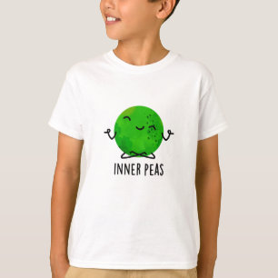 Inner Peas Funny Meditating Pea Pun T-Shirt