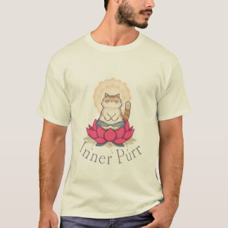 Inner Purr Meditating Cat T-Shirt