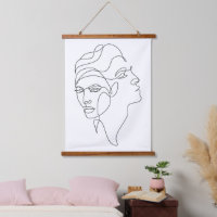 Inner Reflections – Dual Face Minimalist Line Art