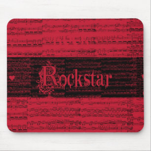Inner Rockstar rojo mousepad