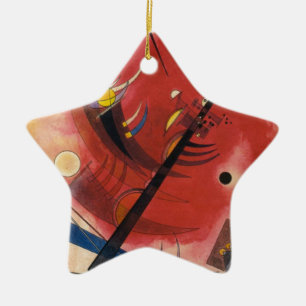 Inner Simmering Abstract Painting Ceramic Tree Decoration