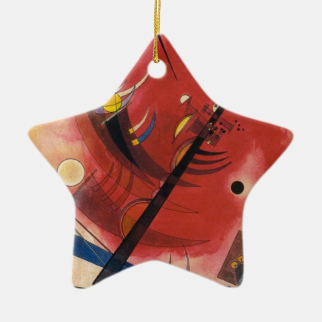 Inner Simmering Abstract Painting Ceramic Tree Decoration (Front)