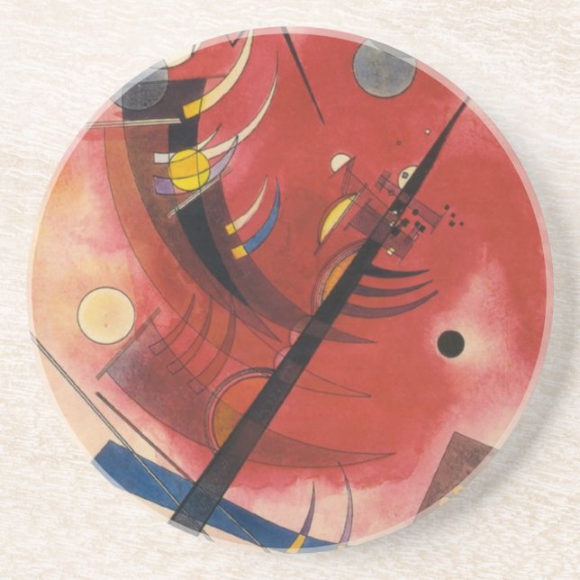 Inner Simmering Abstract Painting Coaster (Front)