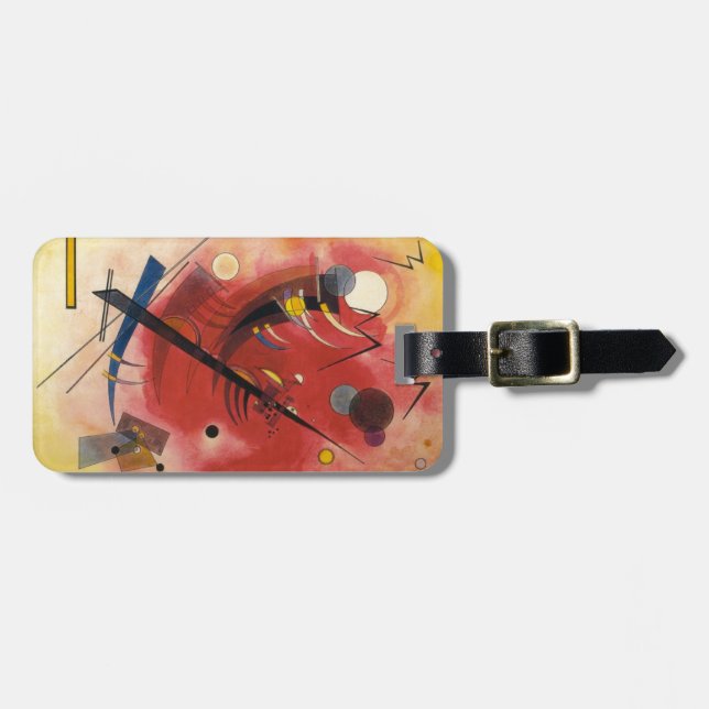 Inner Simmering Abstract Painting Luggage Tag (Front Horizontal)