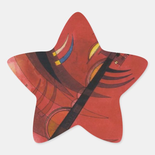 Inner Simmering Abstract Painting Star Sticker (Front)