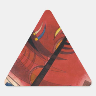 Inner Simmering Abstract Painting Triangle Sticker