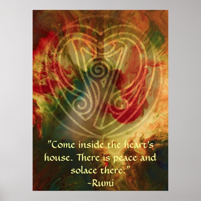 Inner Song-Rumi and Poetic Art Poster (Front)