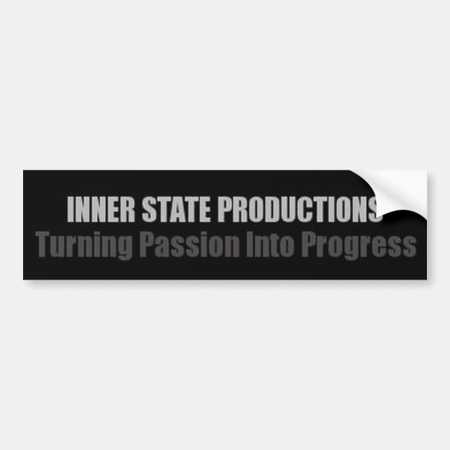 Inner State Productions Bumper Sticker (Front)