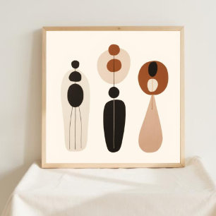 Inner Stillness – Minimalist Feminine Line Art I Poster