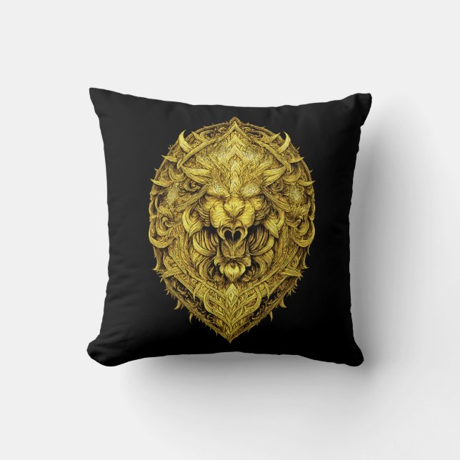 Inner Strength Sacred Geometry Totem Accent Cushion (Front)