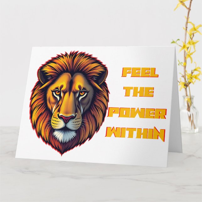  Inner Strength Unleashed Card (Yellow Flower)