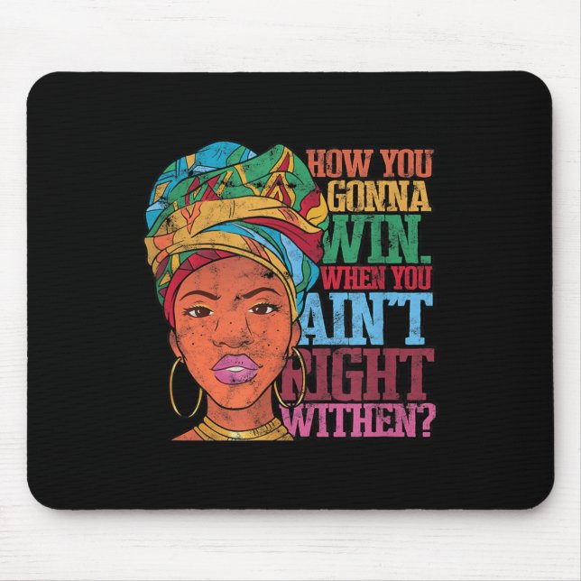 Inner - Victory - Truth Uni-adults - Black - Small Mouse Mat (Front)