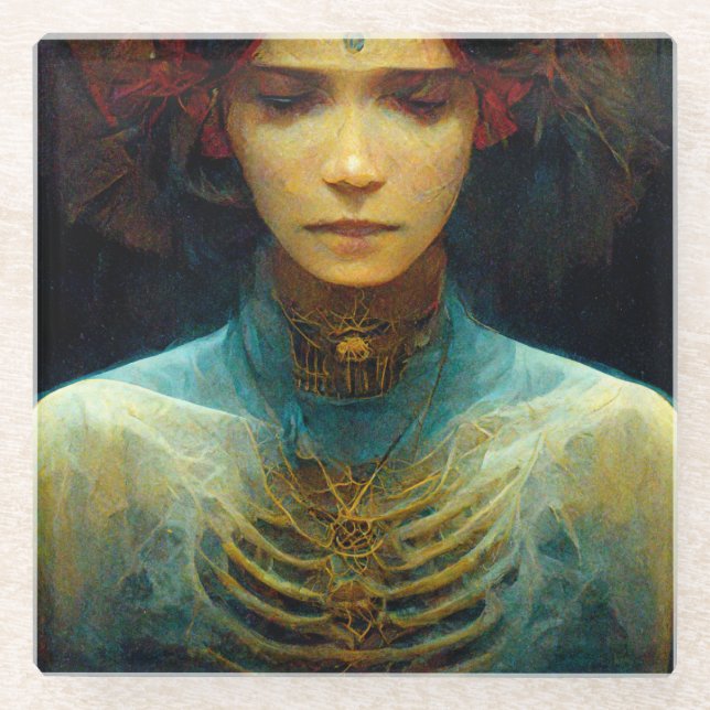 Inner View Fantasy Sci-Fi Glass Coaster (Front)