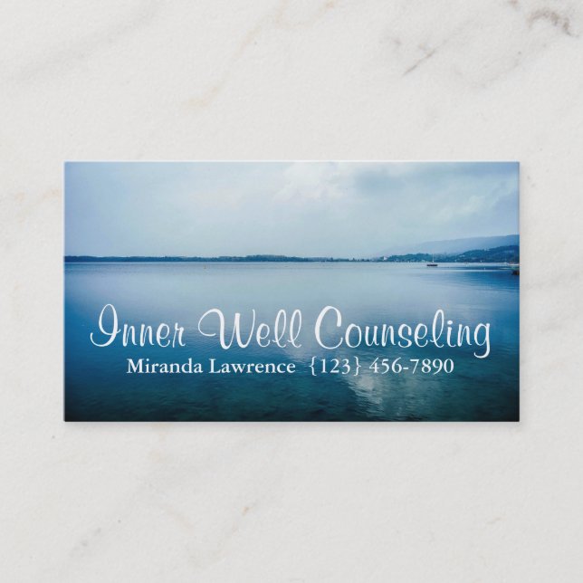 Inner Well Counseling Therapy Therapist Business Card (Front)