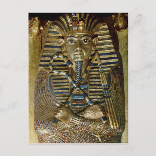 Innermost coffin of Tutankhamun Postcard (Front)